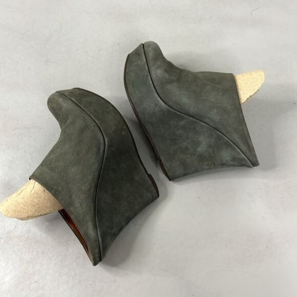 Scanlan Theodore Suede Mules Wedge Platform - Picture 5 of 8